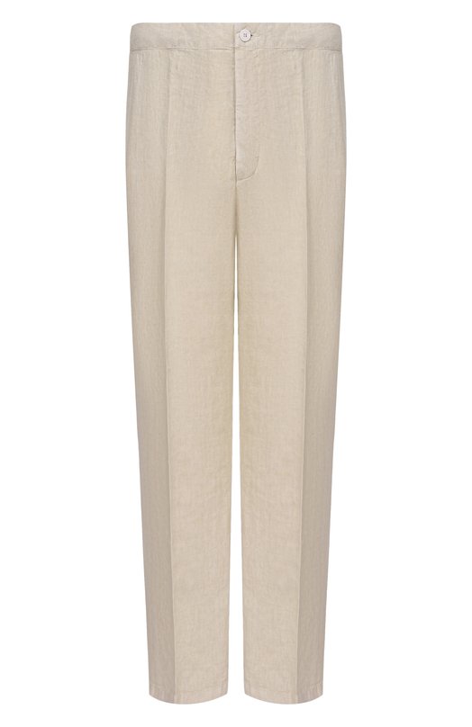 Льняные брюки InLinum JEAN 19/TR0PEA Кремовый JEAN 19/TR0PEA