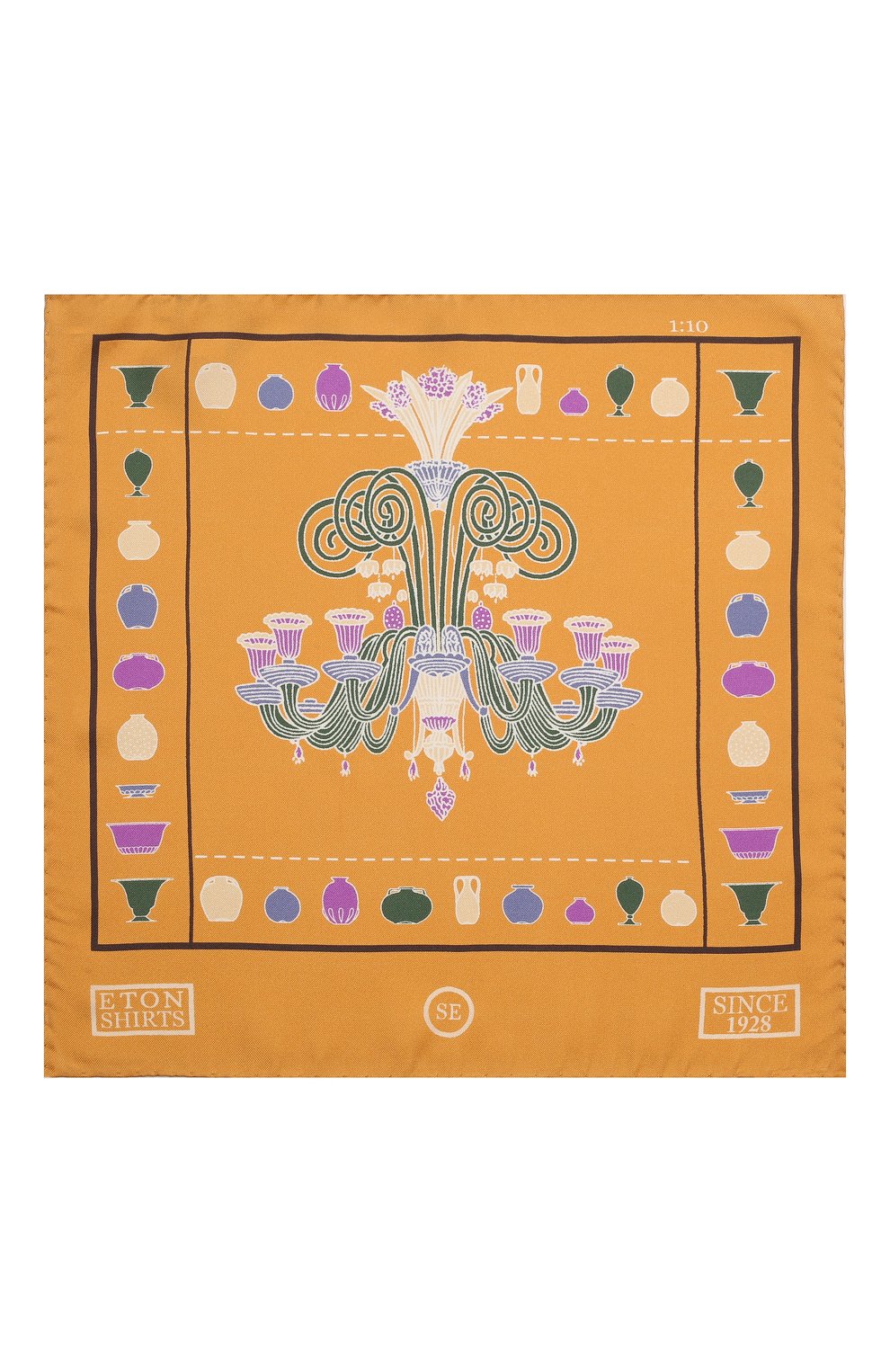 Шелковый платок ETON оранжевого цвета по цене 6470 руб., арт. A000 32950, фото 3 Шелковый платок ETON, арт. A000 32950, фото 3