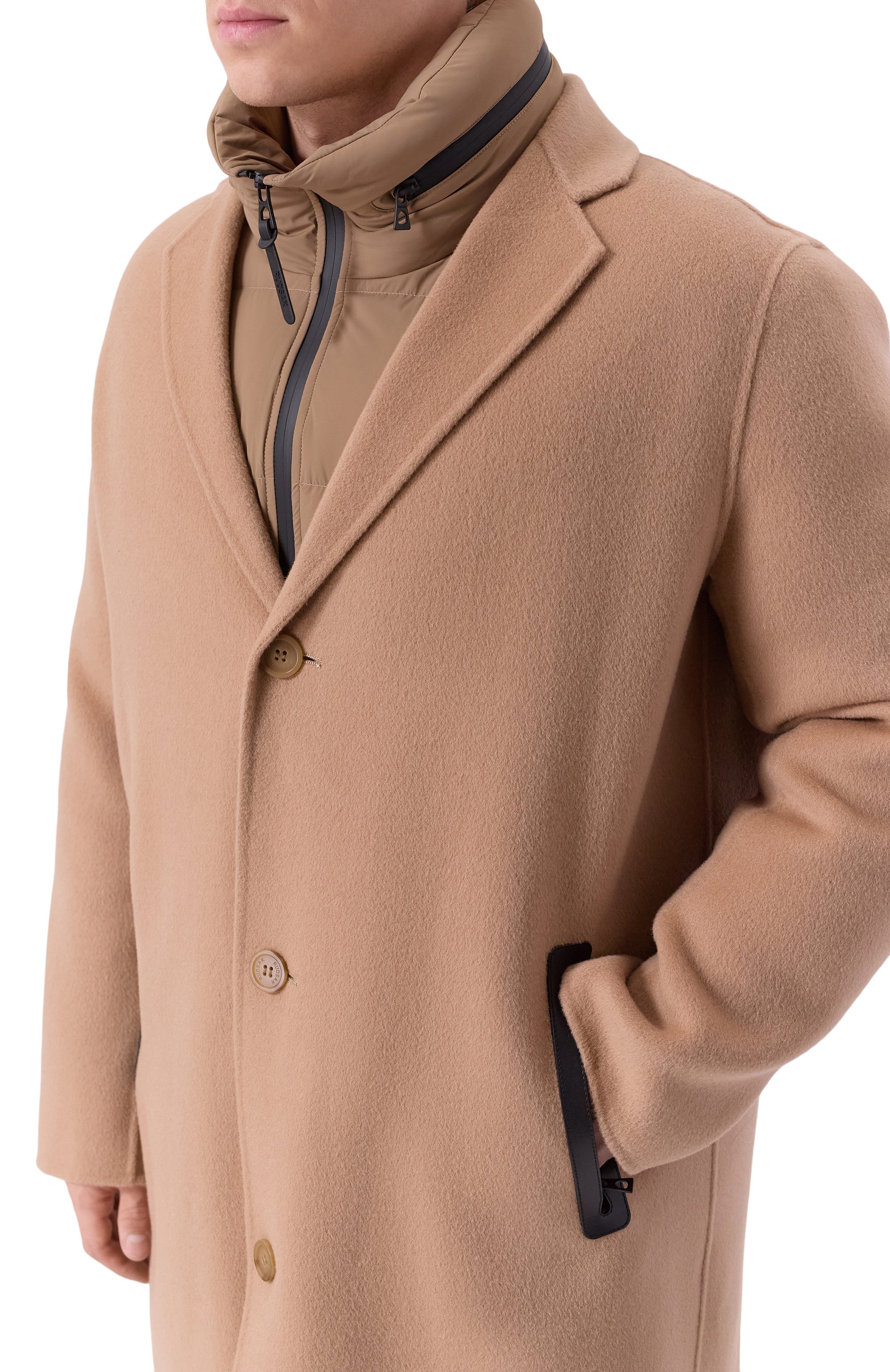 Шерстяное пальто с пуховой подстежкой RUDSAK, арт. 6124503/DRAL, фото 5