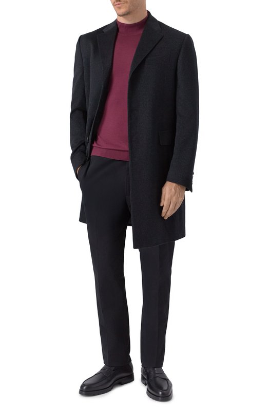 Шерстяная водолазка Kiton UMK0897K340 Бордовый  UMK0897K340 Фото 2