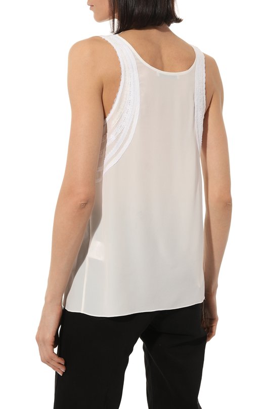 Топ из вискозы и шелка Ports 1961 Белый, фото 4