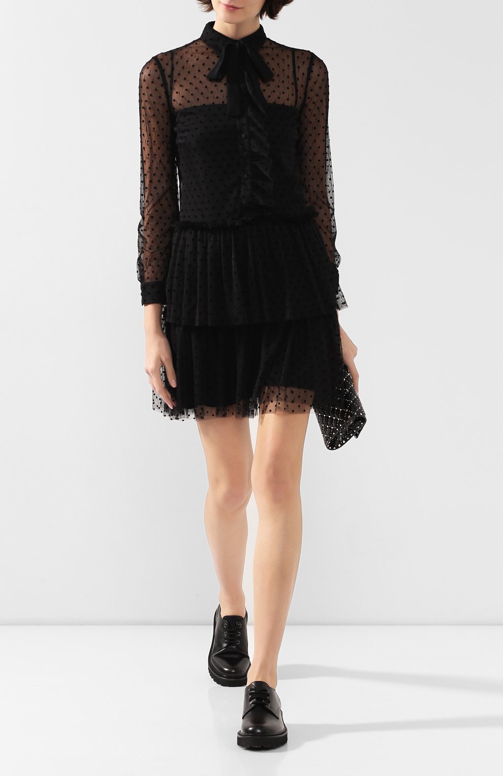 Платье REDVALENTINO черного цвета по цене 52050 руб., арт. SR0VA05C/4KN, фото 2 Платье REDVALENTINO, арт. SR0VA05C/4KN, фото 2