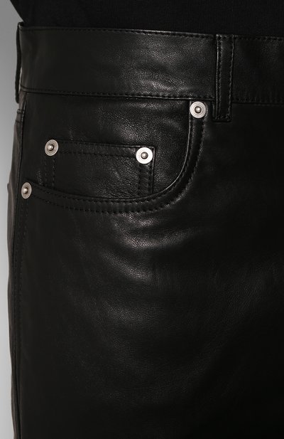 Кожаные брюки SAINT LAURENT, арт. 605147/YC2MA, фото 5