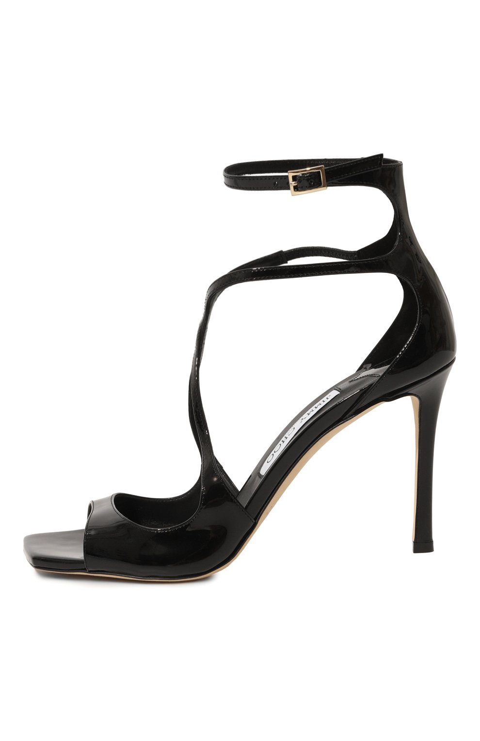 Кожаные босоножки azia 95 JIMMY CHOO, арт. AZIA 95/PAT, фото 4
