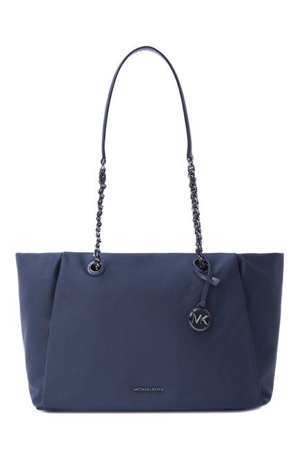 Женская сумка-тоут georgia MICHAEL MICHAEL KORS темно-синего цвета, арт. 30R5SI0T1C | Фото 1 (Материал сплава: Проставлено; Размер: large; Драгоценные камни: Проставлено; Материал: Текстиль)