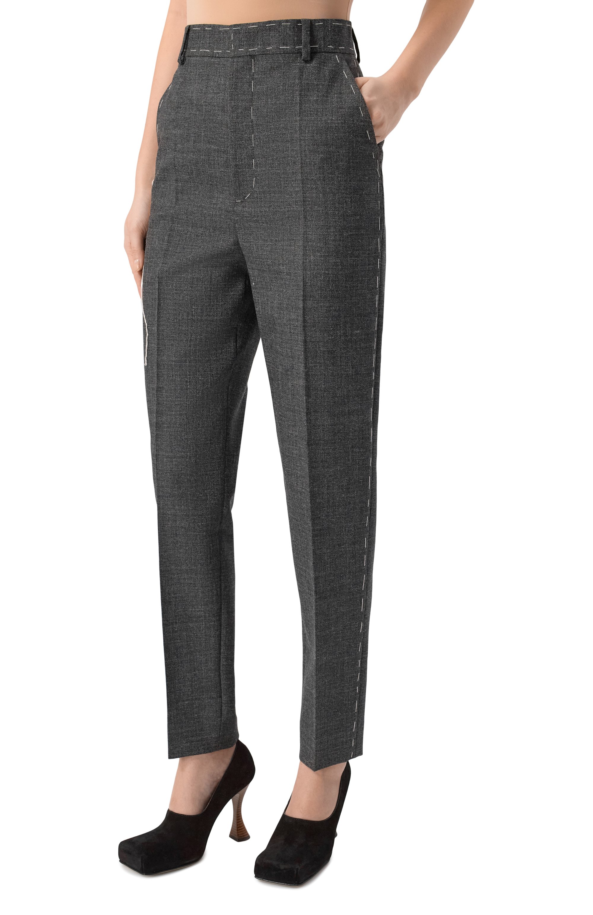 Шерстяные брюки MOSCHINO, арт. A0304/5417, фото 3