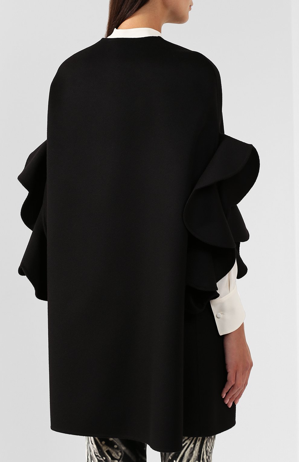 Пончо из смеси шерсти и кашемира VALENTINO, арт. SB3CG1A015E, фото 4