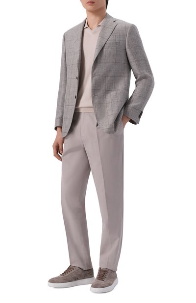 Пиджак изо льна и шерсти CORNELIANI, арт. 276018/2716318, фото 3