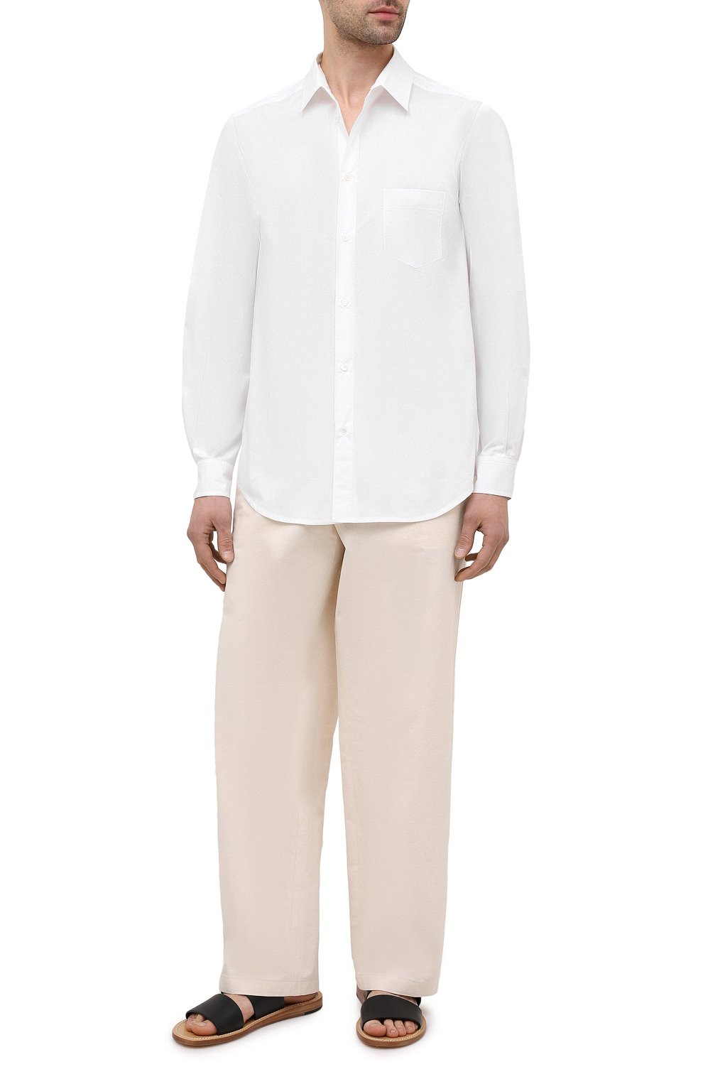 Хлопковая рубашка ISABEL BENENATO, арт. UW43S21, фото 2