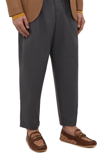 Комбинированные мокасины GUCCI, арт. 655519/1X020, фото 3
