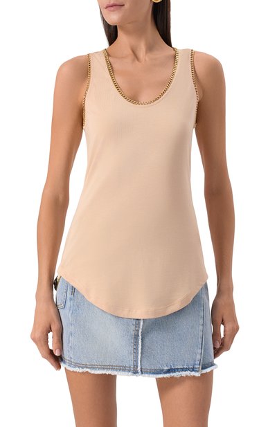 Майка из лиоцелла и хлопка BALMAIN, арт. EF0EB060/JK58, фото 3