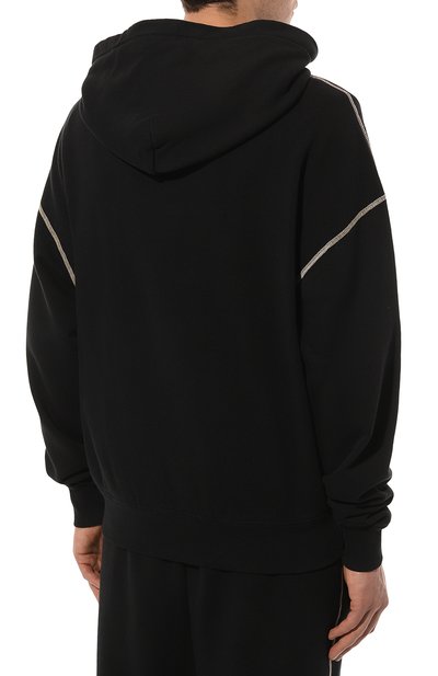 Хлопковое худи DOLCE & GABBANA черного цвета по цене 77700 руб., арт. G9AJAT/G7NQC, фото 4 Хлопковое худи DOLCE & GABBANA, арт. G9AJAT/G7NQC, фото 4