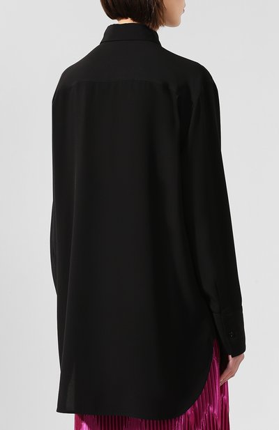Шелковая рубашка GIVENCHY черного цвета по цене 120500 руб., арт. BW60BE10JX, фото 4 Шелковая рубашка GIVENCHY, арт. BW60BE10JX, фото 4
