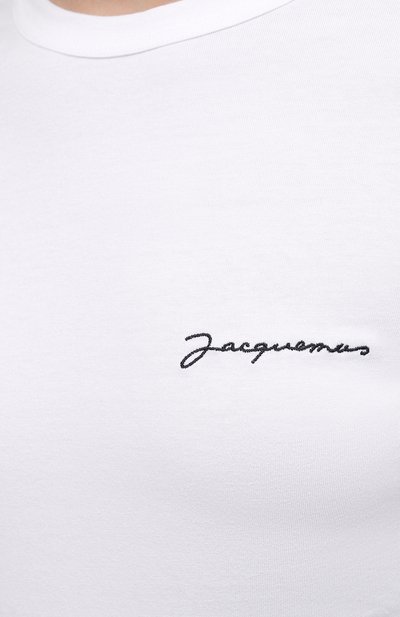 Хлопковый лонгслив JACQUEMUS, арт. 211JS002-2160, фото 5