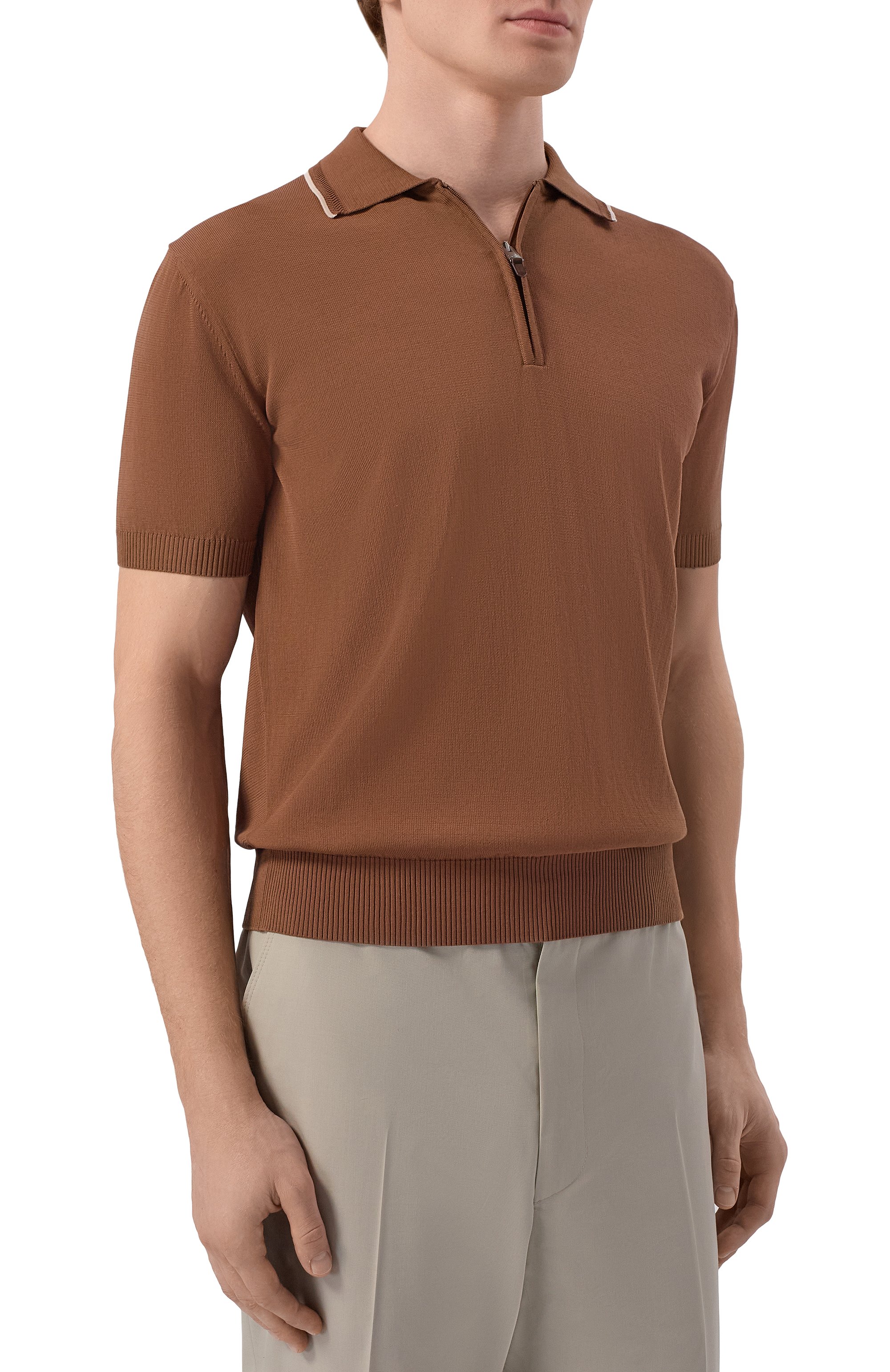 Хлопковое поло CANALI, арт. C1165/MK02460, фото 3