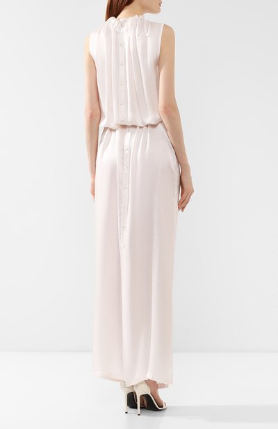 Атласное платье ANN DEMEULEMEESTER бежевого цвета по цене 63900 руб., арт. 1901-2312-122-032, фото 4 Атласное платье ANN DEMEULEMEESTER, арт. 1901-2312-122-032, фото 4