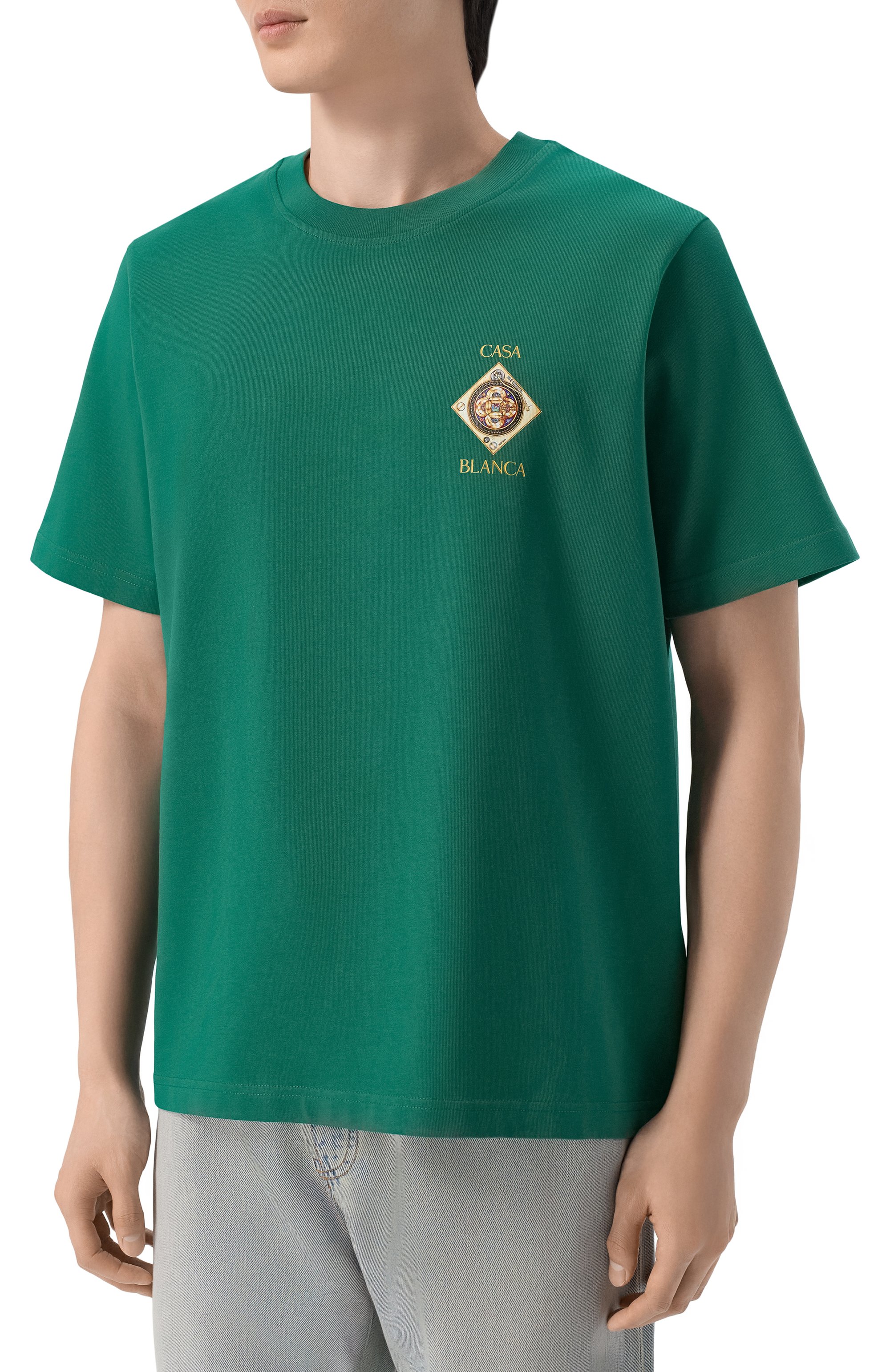 Хлопковая футболка CASABLANCA, арт. M-SS26-JTS-001-03, фото 3