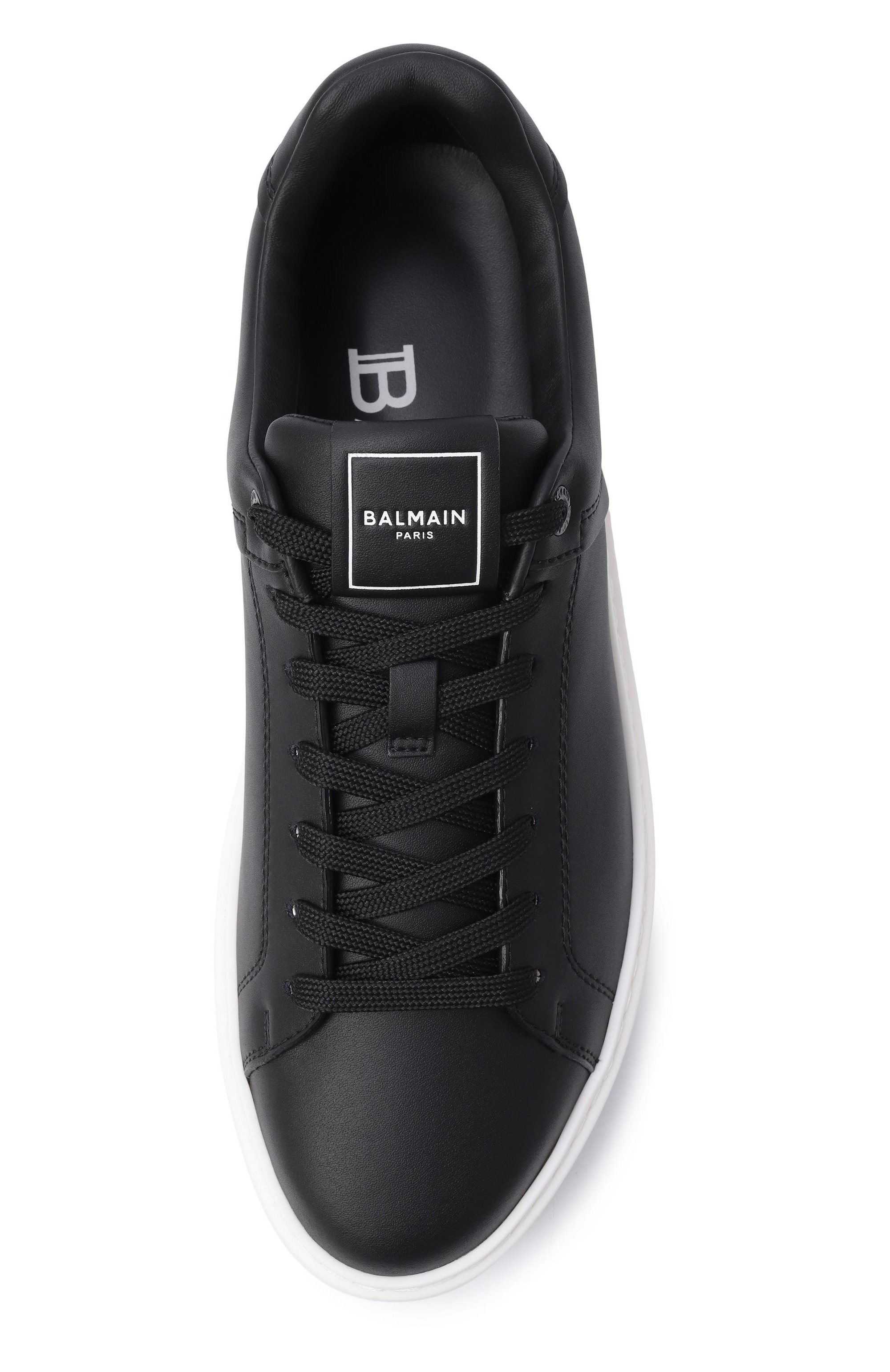 Кожаные кеды b-court BALMAIN, арт. GN1VI690/LVTR, фото 6