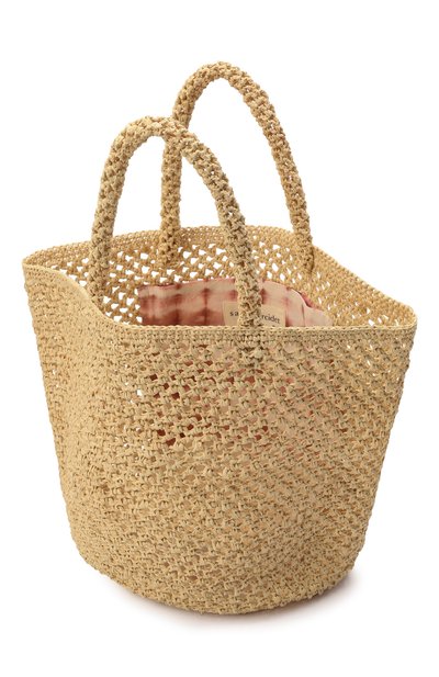 Сумка kapity lacy m SANS-ARCIDET бежевого цвета по цене 20750 руб., арт. KAPITY LACY-K S22/M, фото 5 Сумка kapity lacy m SANS-ARCIDET, арт. KAPITY LACY-K S22/M, фото 5