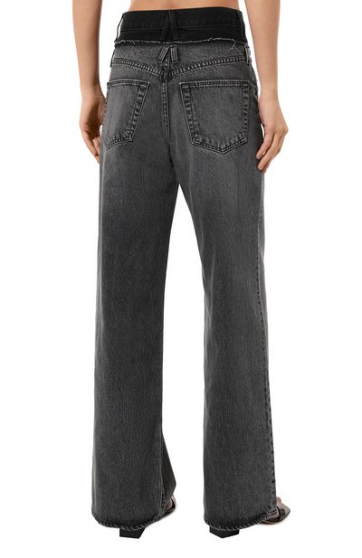 Джинсы SLVRLAKE темно-серого цвета по цене 59850 руб., арт. ERWJ707U SHCL/REW0RKED EVA DBL WAISTBAND SHAD0W C0, фото 4 Джинсы SLVRLAKE, арт. ERWJ707U SHCL/REW0RKED EVA DBL WAISTBAND SHAD0W C0, фото 4