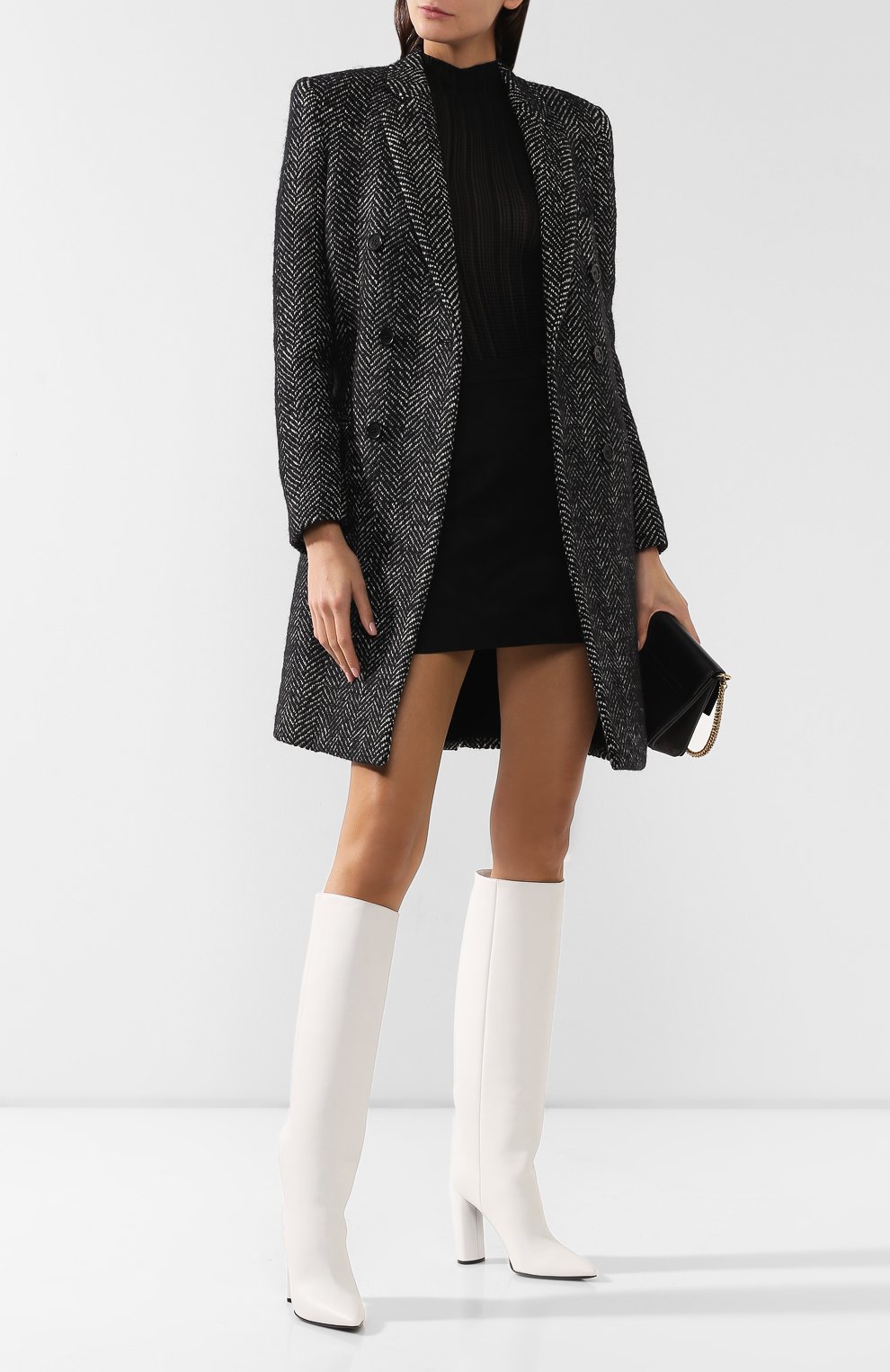 Кожаные сапоги CASADEI белого цвета по цене 127500 руб., арт. 1S001N1001FULG09999, фото 2 Кожаные сапоги CASADEI, арт. 1S001N1001FULG09999, фото 2