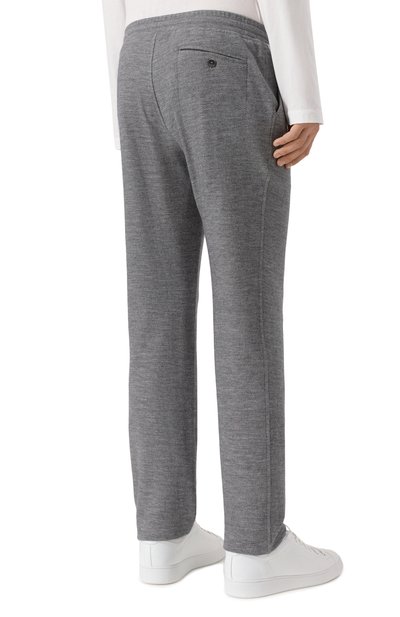 Брюки из шерсти и хлопка CAPOBIANCO серого цвета по цене 61400 руб., арт. 19M704.FU00., фото 4 Брюки из шерсти и хлопка CAPOBIANCO, арт. 19M704.FU00., фото 4