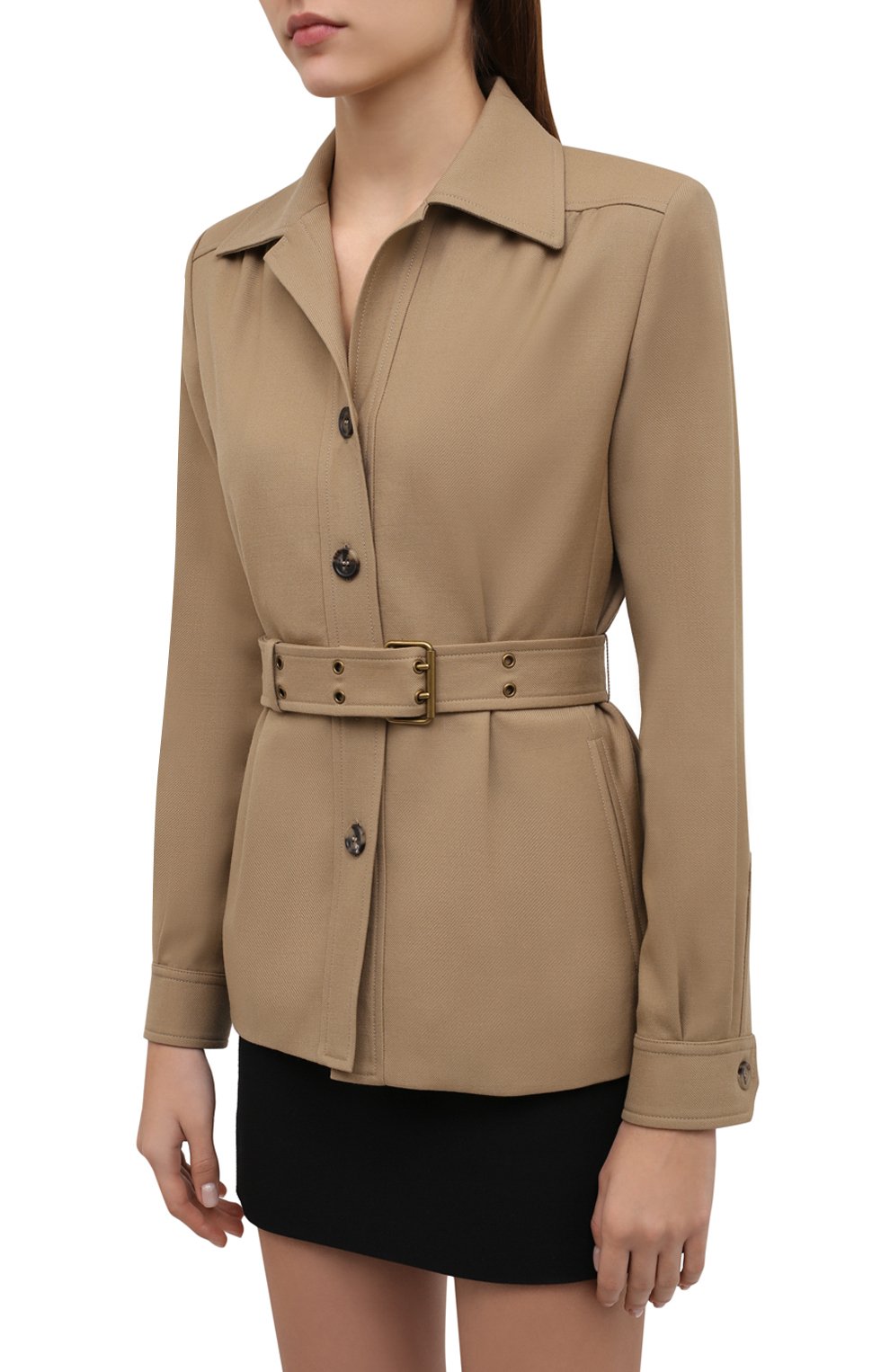 Шерстяной жакет SAINT LAURENT, арт. 648679/Y7B73, фото 3