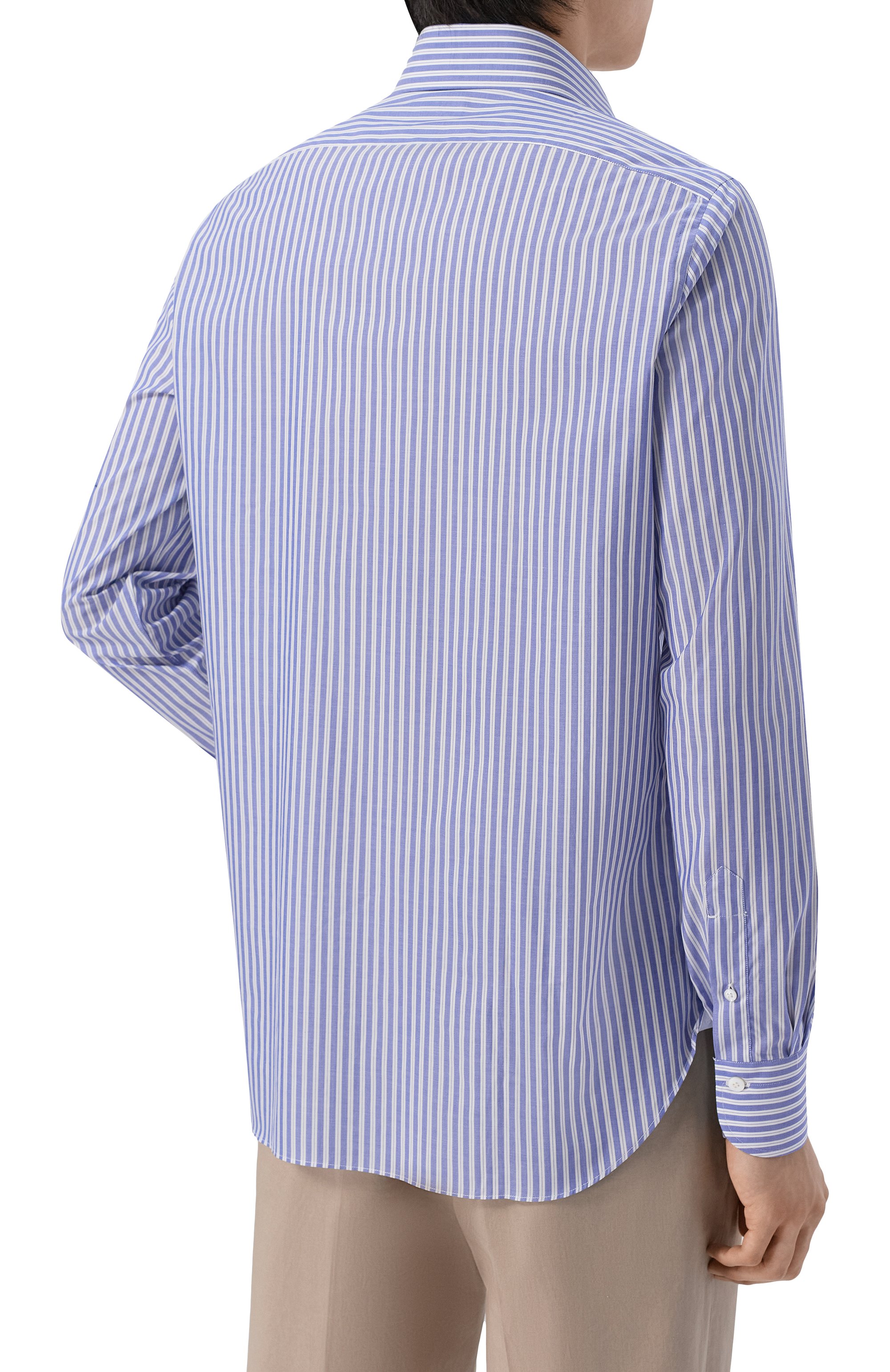 Хлопковая сорочка FINAMORE 1925 синего цвета по цене 46050 руб., арт. NAP0LI 1 EDUARD0 Z L/C0728, фото 4 Хлопковая сорочка FINAMORE 1925, арт. NAP0LI 1 EDUARD0 Z L/C0728, фото 4