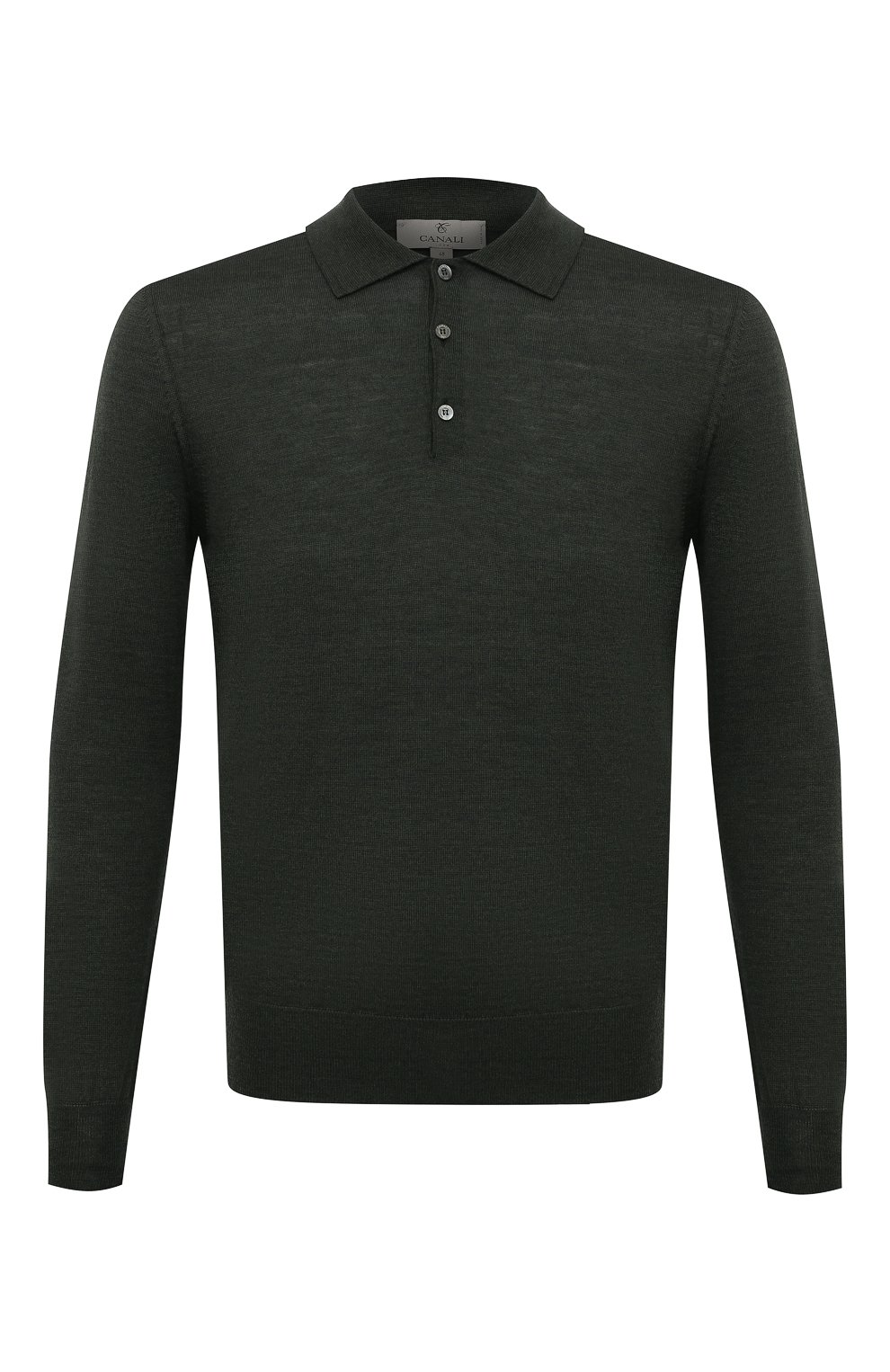 Шерстяное поло CANALI зеленого цвета по цене 35150 руб., арт. C0017/MK00077, фото 1 Шерстяное поло CANALI, арт. C0017/MK00077, фото 1