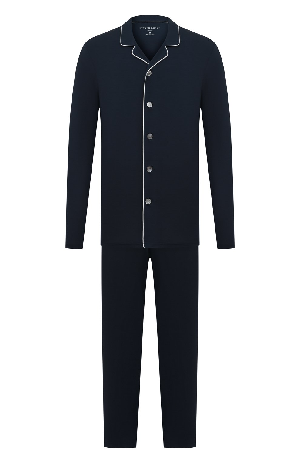 Пижама DEREK ROSE темно-синего цвета по цене 59950 руб., арт. 4070-BASE001, фото 1 Пижама DEREK ROSE, арт. 4070-BASE001, фото 1