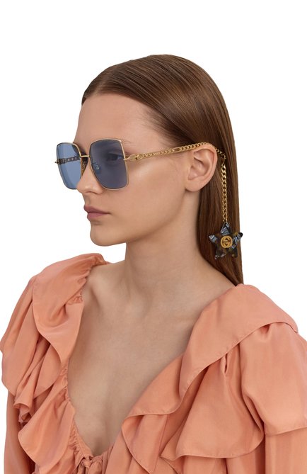 Женские солнцезащитные очки с подвесками GUCCI, арт. GG0724S 004