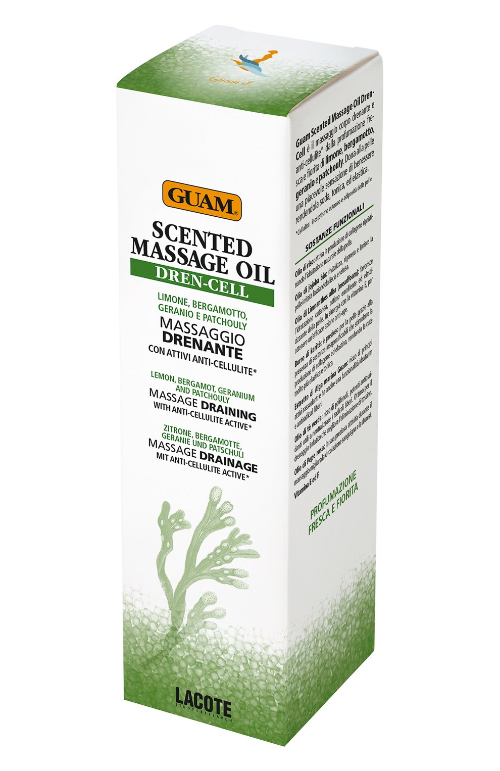 Аромамасло для тела массажное с дренажным эффектом (150ml) GUAM, арт. 8025021820347, фото 2