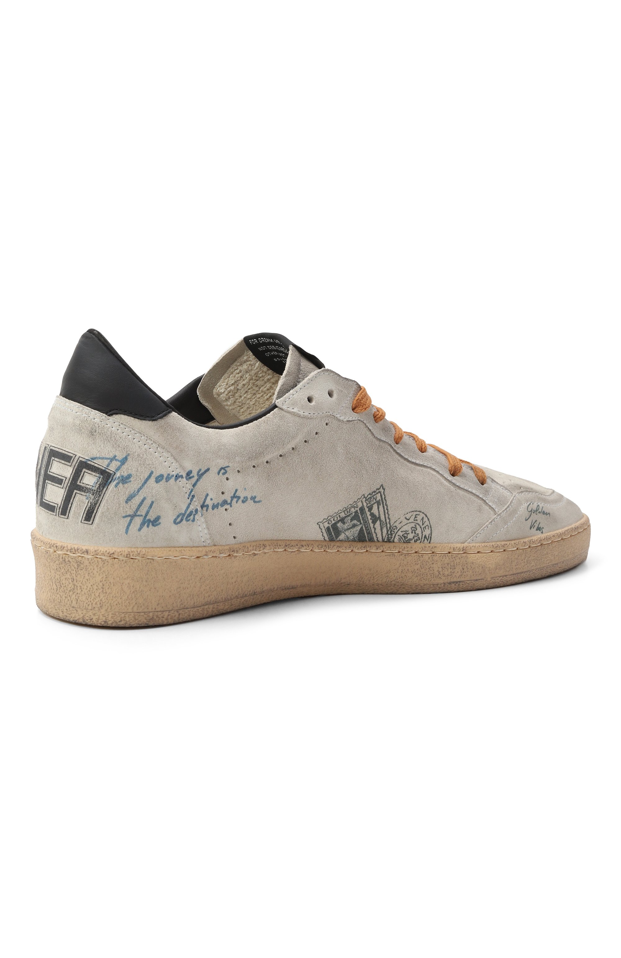 Замшевые кеды ball star GOLDEN GOOSE DELUXE BRAND, арт. GMF00117.F007578, фото 5