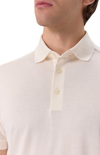 Поло из хлопка и шелка ZEGNA, арт. F786/UF341A9, фото 5