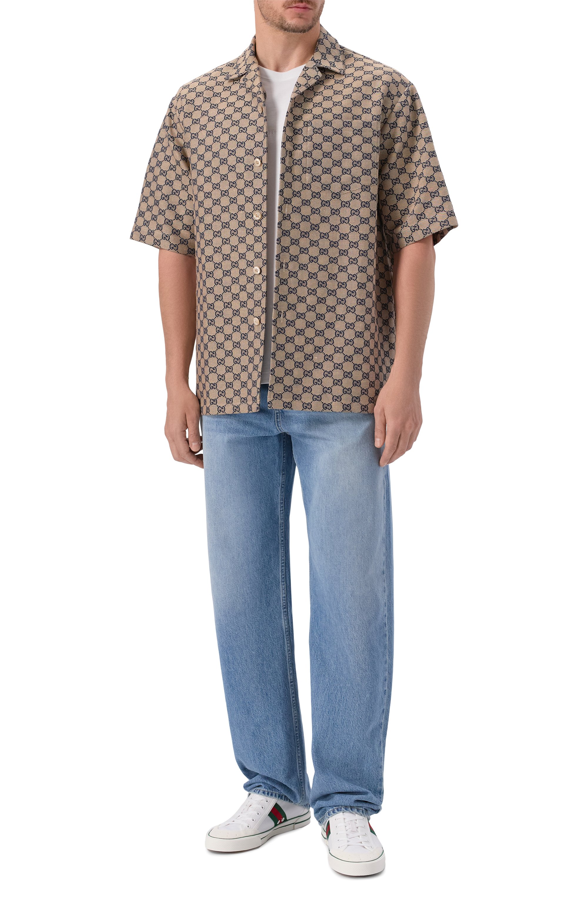 Льняная рубашка GUCCI, арт. 742707/ZAM7G, фото 2