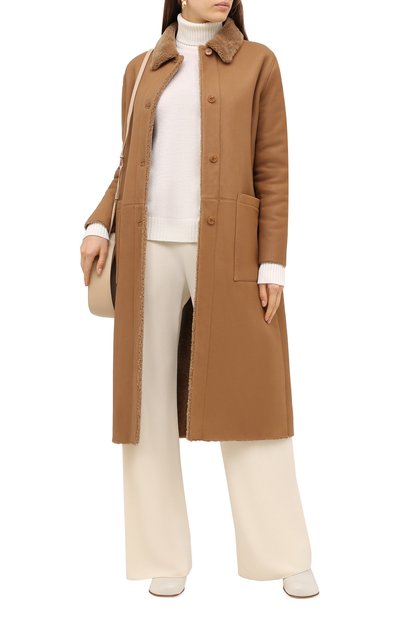 Дубленка INES&MARECHAL коричневого цвета по цене 454000 руб., арт. HUSSARD, фото 3 Дубленка INES&MARECHAL, арт. HUSSARD, фото 3