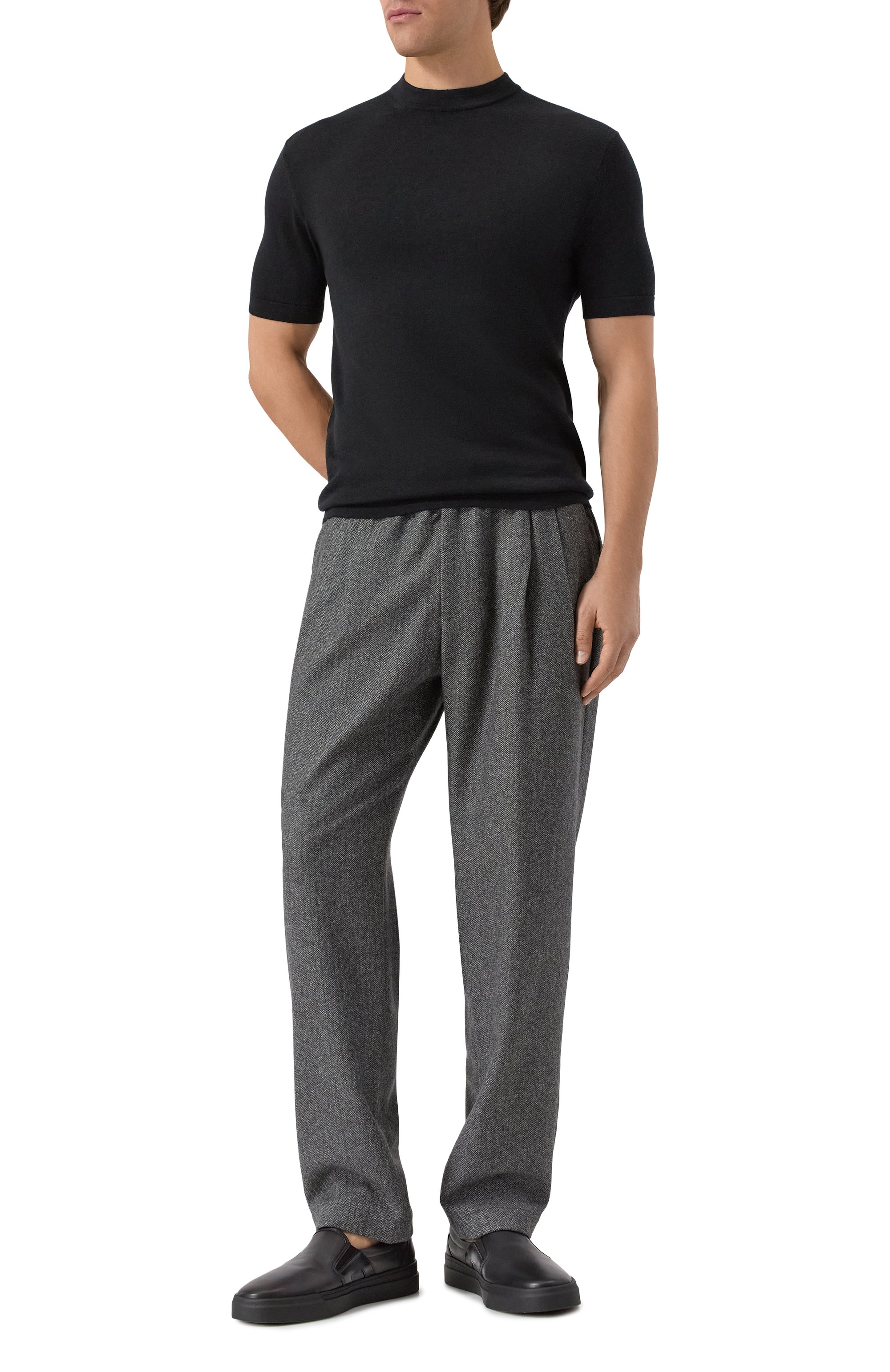 Кожаные слипоны gloria SANTONI, арт. MBGG22125NE0TG0N, фото 2