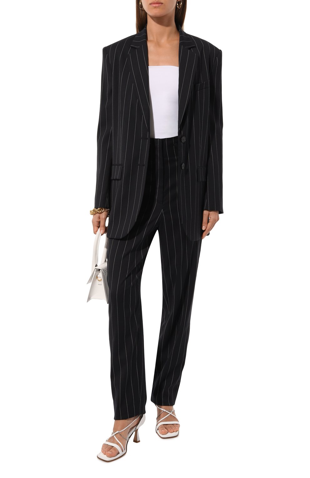 Жакет из шерсти и вискозы IRO темно-синего цвета по цене 69950 руб., арт. WP07HAWAT, фото 2 Жакет из шерсти и вискозы IRO, арт. WP07HAWAT, фото 2