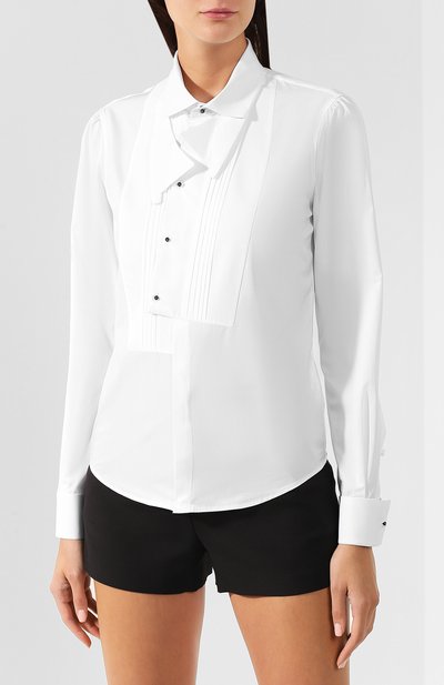 Хлопковая рубашка DSQUARED2 белого цвета по цене 49650 руб., арт. S75DL0661/S35244, фото 3 Хлопковая рубашка DSQUARED2, арт. S75DL0661/S35244, фото 3