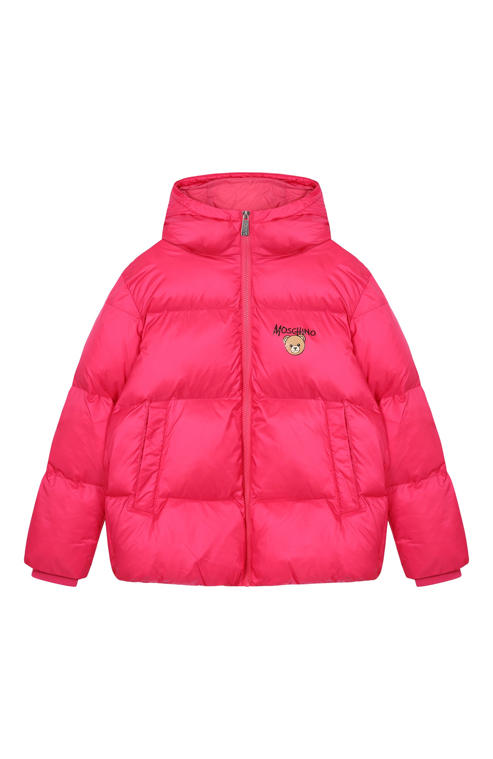 Утепленная куртка MOSCHINO фуксия цвета по цене 45350 руб., арт. HUS05P/L3AC3_001, фото 1 Утепленная куртка MOSCHINO, арт. HUS05P/L3AC3_001, фото 1