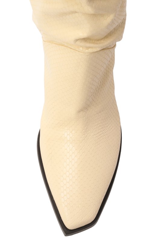 Кожаные сапоги Hart 85 Jimmy Choo HART KB 85/GHF Кремовый  HART KB 85/GHF Фото 6