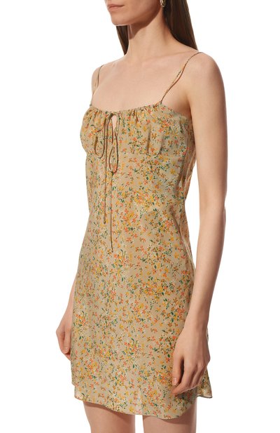 Шелковое платье SAINT LAURENT, арт. 666217/Y5D06, фото 3