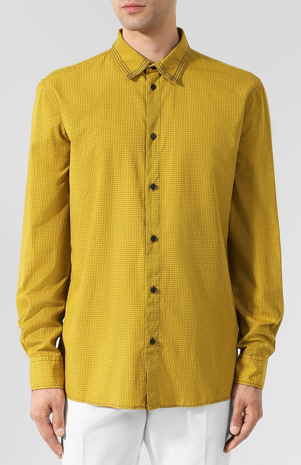 Хлопковая рубашка с воротником кент BOTTEGA VENETA, арт. 517138/VEP40, фото 3