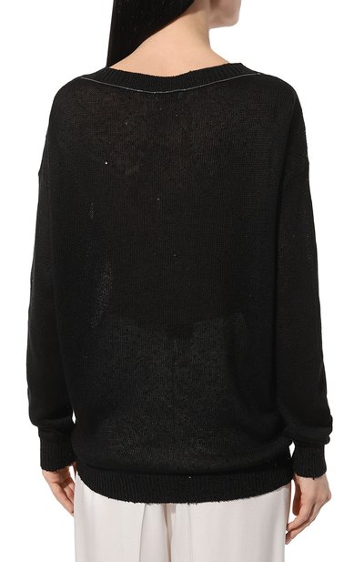 Пуловер изо льна и шелка BRUNELLO CUCINELLI, арт. M1000B1033, фото 4