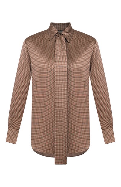Женская атласная рубашка KITON, арт. D48407K0584I