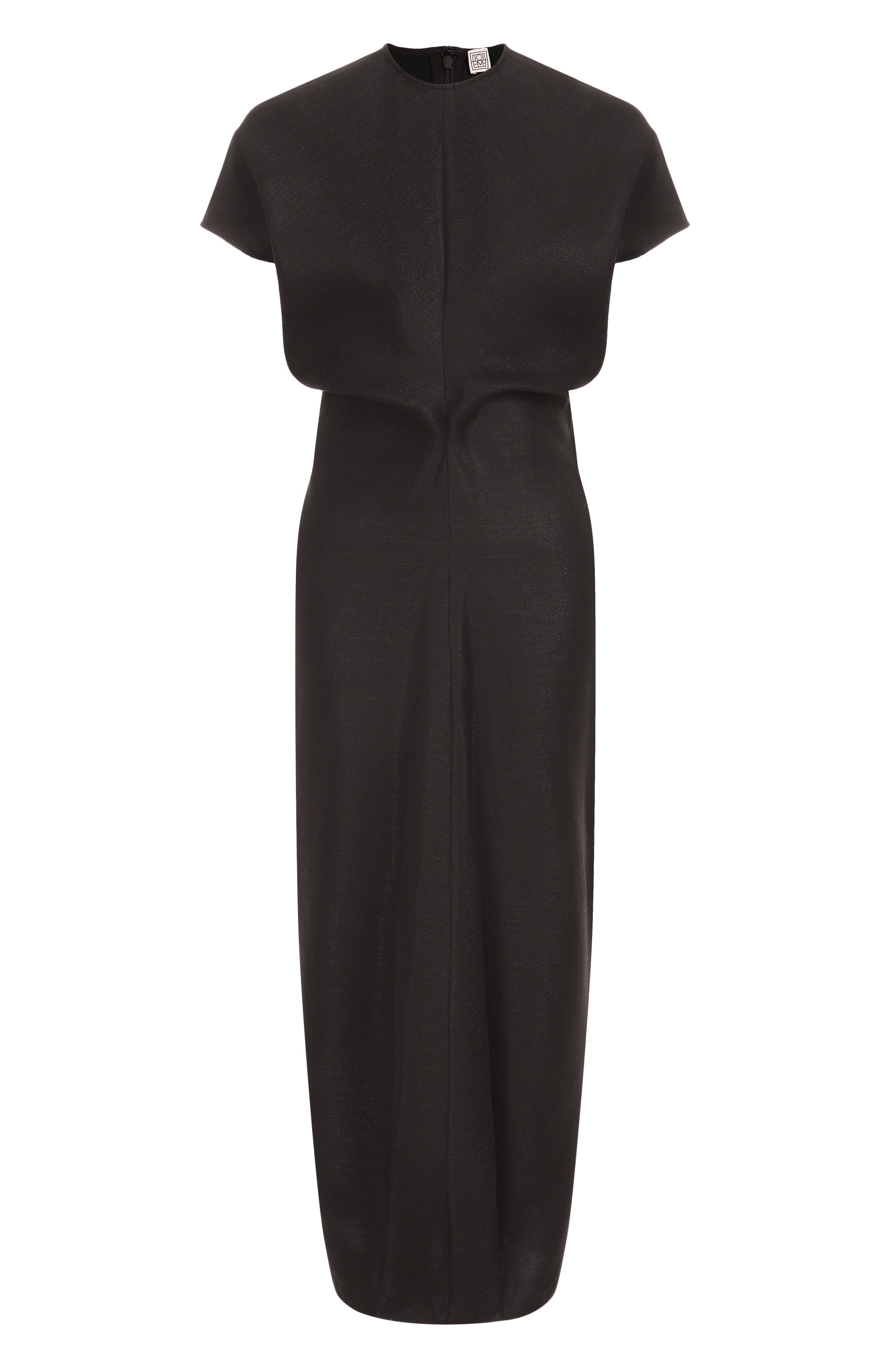 Платье из вискозы и льна TOTEME, арт. 253-WRD1103-FB0461, фото 1