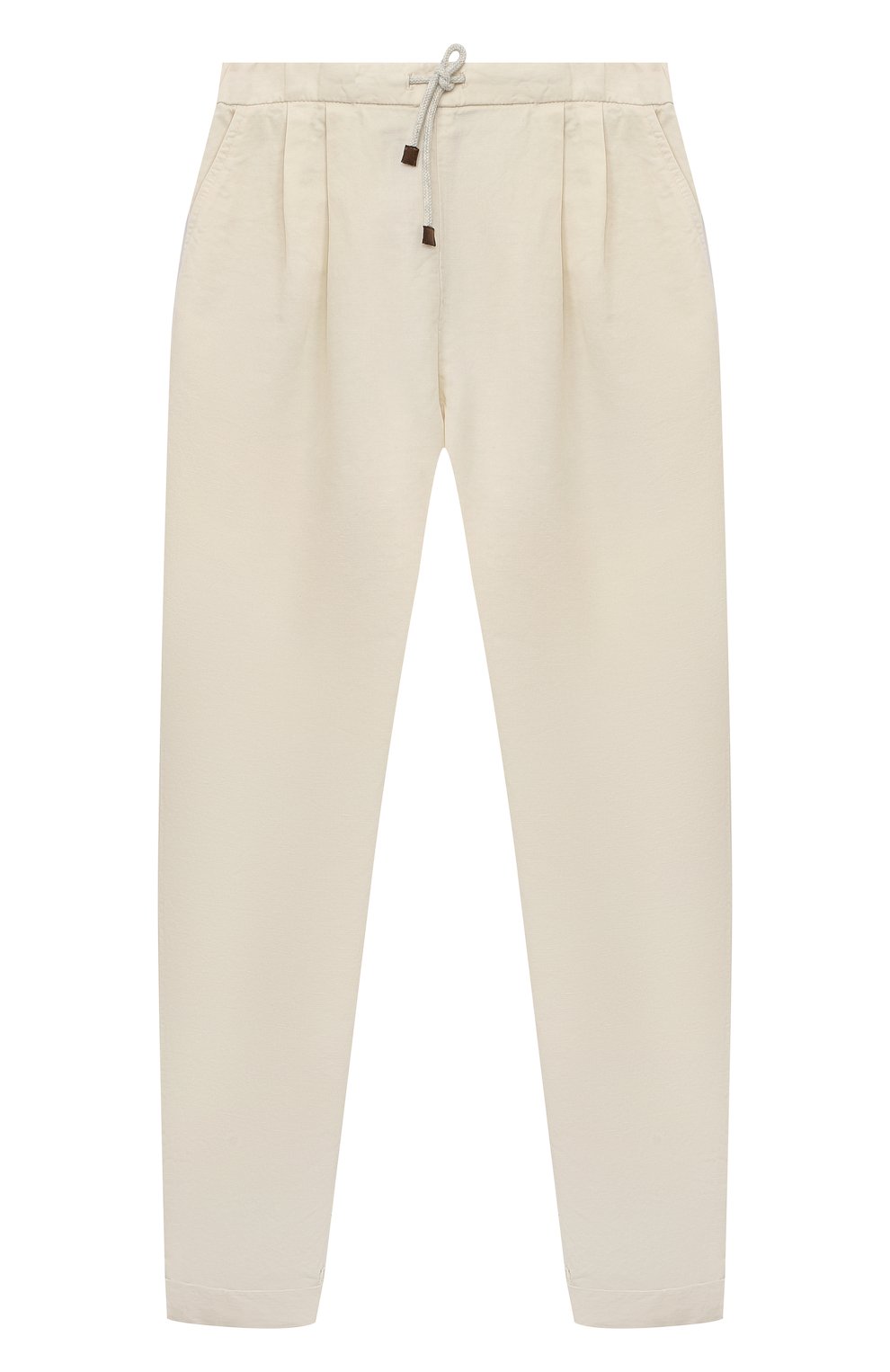 Брюки изо льна и хлопка BRUNELLO CUCINELLI, арт. B291DP113B, фото 1