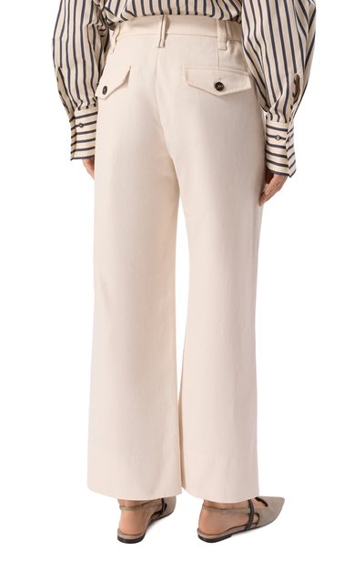 Брюки из хлопка и льна BRUNELLO CUCINELLI, арт. ML145P8833, фото 4