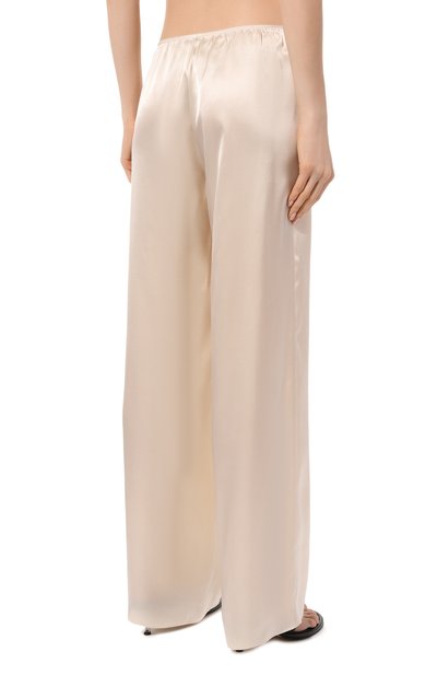 Шелковые брюки AGREEG кремового цвета по цене 90000 руб., арт. 17050741, фото 4 Шелковые брюки AGREEG, арт. 17050741, фото 4