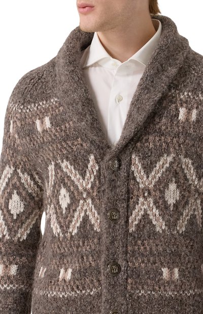 Шерстяной кардиган BRUNELLO CUCINELLI, арт. M2B301716, фото 5